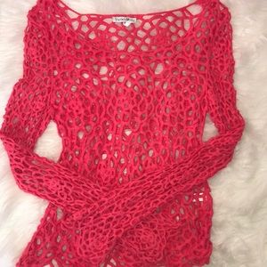 Scalloped Lace Long Sleeve T-Shirt